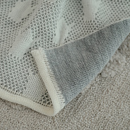 ПВ-31 Плед вязаный "Царский", серый