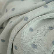 Пв-37, плед вязаный "зайка" серый, полушерсть