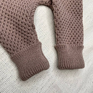 М-524 Вязаный комбинезон "Гномик". Шоколад