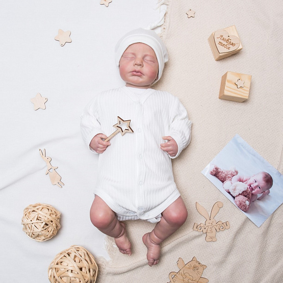 Боди детское "лапша" с длинным рукавом, арт.Д-35