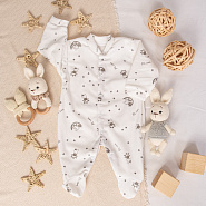 Комбинезон детский на кнопках арт.М-102 белый