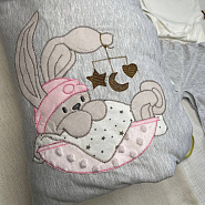 Арт.419 Комплект на выписку "Лежебока". Розовый