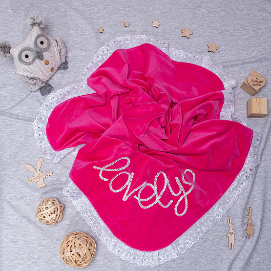 №121 Комплект на выписку "Lovely", розовый