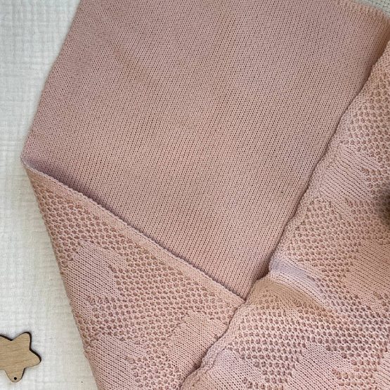 ПВ-31 Плед вязаный "Царский", розовый