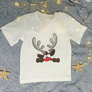 Футболка с новогодним принтом "Олеша" арт.Ф-164