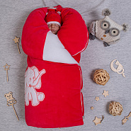 Комплект на выписку №172 "Улыбка" красный