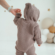 М-524 Вязаный комбинезон "Гномик". Шоколад