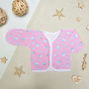 Р-105 Распашонка с зашитыми ручками, на пуговицах, рост 62, футер