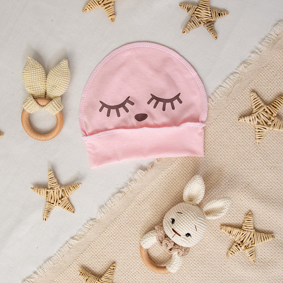 Б-282 Шапочка детская с принтом "Глазки"