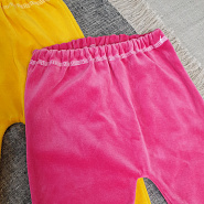 Ползунки велюровые арт.Т-30 для девочки, молочный