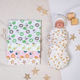 Пелёнка трикотажная 120х90см (кулирка принт.) арт.0306