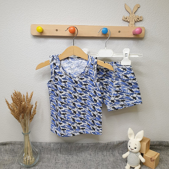 Комплект детский для мальчика: майка и трусы-боксеры, арт.К-354