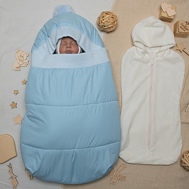 Конверт прогулочный «Дутик» арт.11-170 голубой