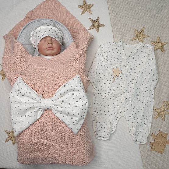 Арт 449 Комплект на выписку "Убаюка", пудра