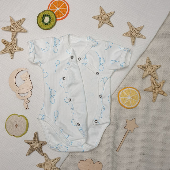 К-332 Костюм "Шарик" боди,штаны,шапочка. Голубой