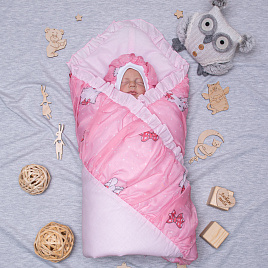 №187 Комплект на выписку, 2 предмета, розовый