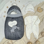 Конверт прогулочный Зайка «Love» арт.11-406