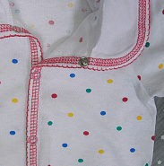 Ф-71 Батник для девочки в горошек, ткань кулирка