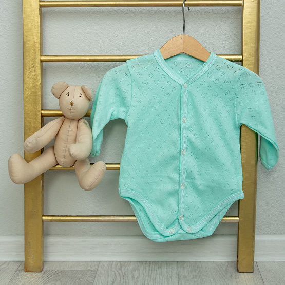 Боди с длинным рукавом, ажурный арт.Д-10