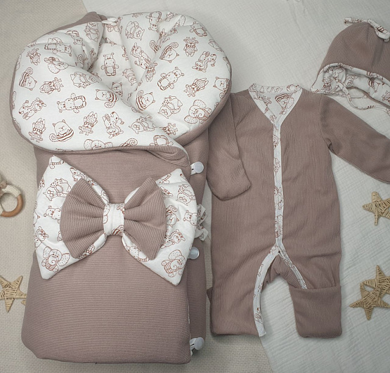 454 Комплект на выписку "Шоколад" зима/демисезон