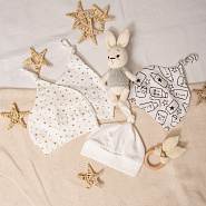 Шапочка с узелком Б-276 Молочный