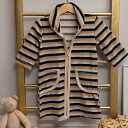 Б-08 Халат велюровый на молнии для девочки