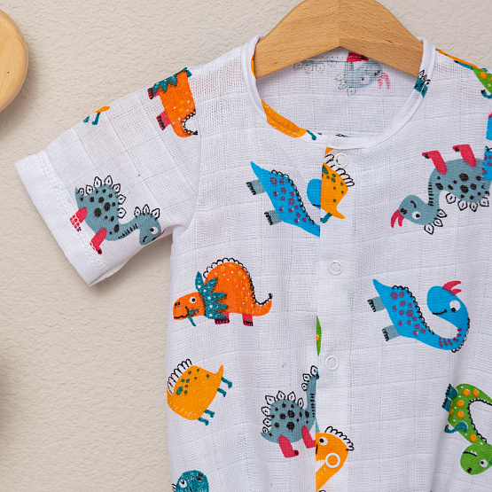 Боди детское муслин набивной арт.Д-33