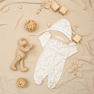 Комплект для новорожденного комбинезон с шапочкой арт.М-446