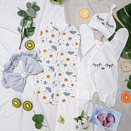 Летний комплект на выписку "Звездное небо" 417