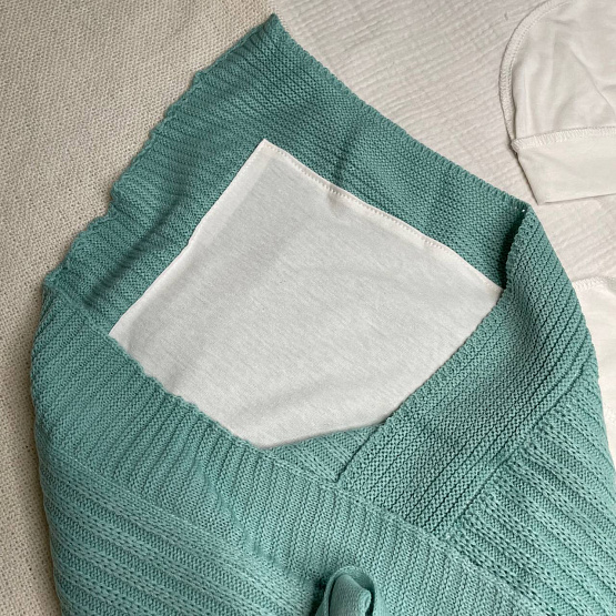 Арт 466 Комплект на выписку "Летнее Чудо " мятный