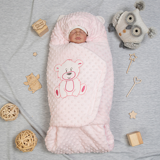 Конверт на выписку "Little Bear" арт.11-140 розовый