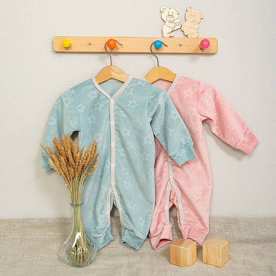 Комбинезон на кнопках "Roxy" арт.М-488 голубой