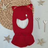 Шапка-шлем дет. "Ушки", для девочки 2-5 лет арт.Б-290