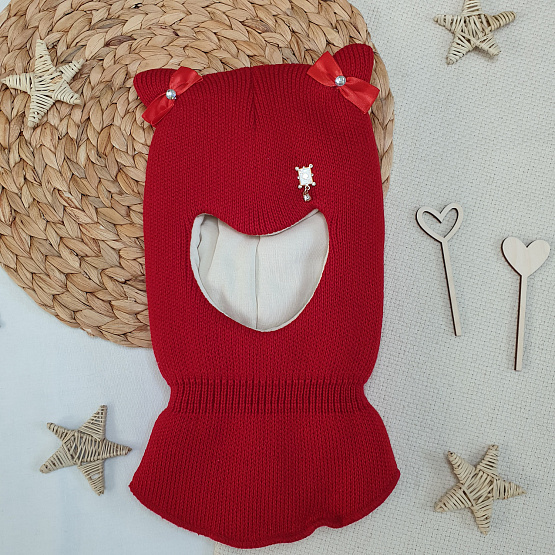 Шапка-шлем дет. "Ушки", для девочки 2-5 лет арт.Б-290