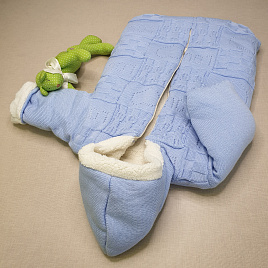 Конверт прогулочный №11-124 голубой