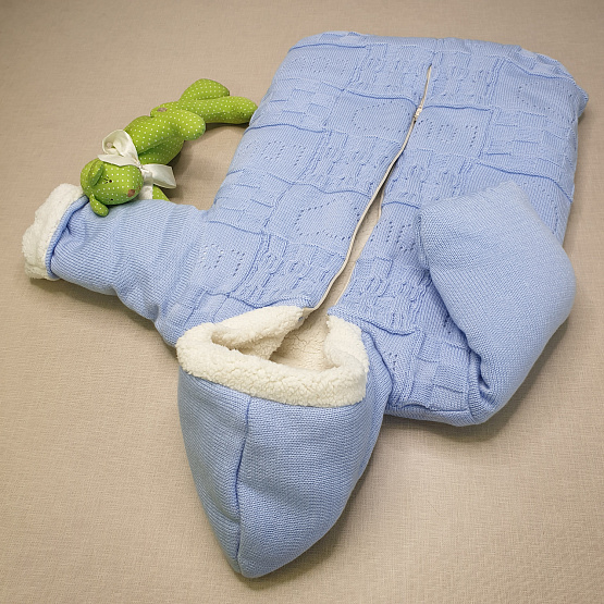 Конверт прогулочный №11-124 голубой