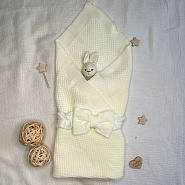 КВ-102 Вязанный комплект на выписку. молочный