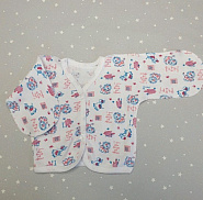 Р-125 Распашонка детская, закрытая ручка, интерлок