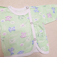 Р-141 Рубашечка детская, со смещенной застежкой на кнопках