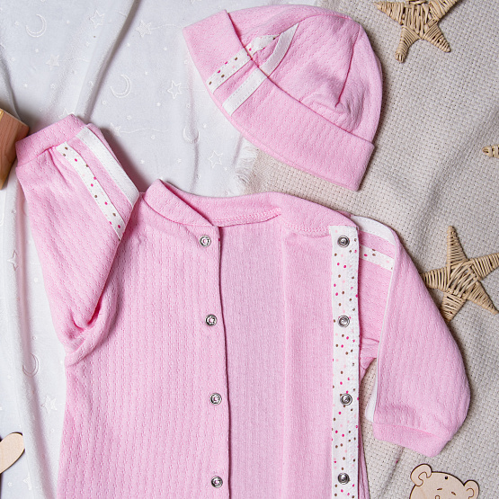 Комбинезон с шапочкой арт.К-330, розовый