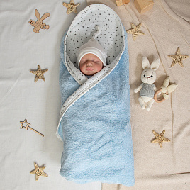 Плед детский "Пушистик" арт.0871 голубой