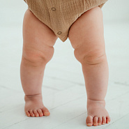 Д-38 Боди муслин, на кнопках, шоколад