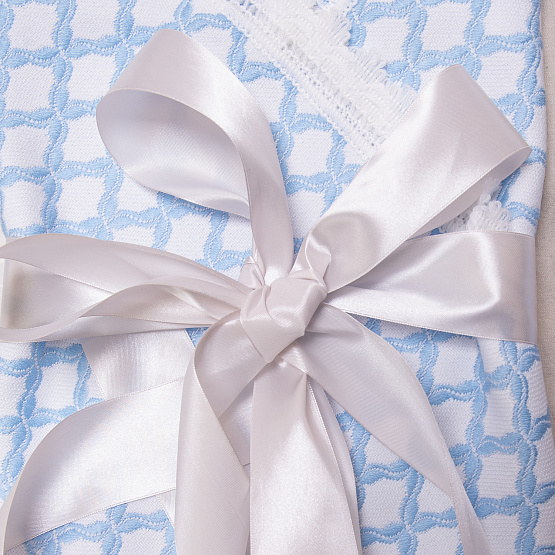 Комплект на выписку "Swan Song" №391 голубой