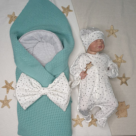 Арт. 449 Комплект на выписку "Убаюка" мята, летний