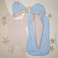 453 Комплект на выписку "Встреча", голубой