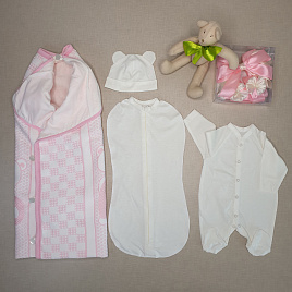 Комплект на выписку №291 розовый