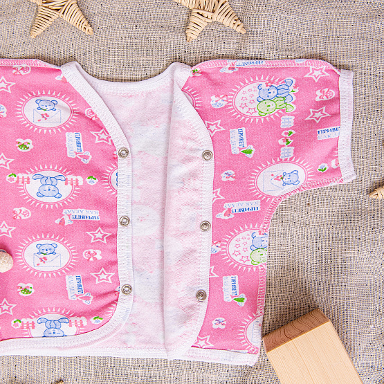 Распашонка детская на кнопках, футер арт.Р-133