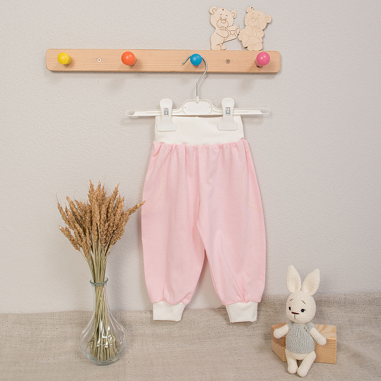 Арт.Т-06 Штанишки детские на манжете, розовые