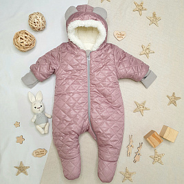Комбинезон утеплённый "Еврозима" арт.11-410, пудровый