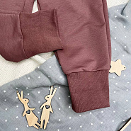 Брюки-джоггеры из футера двунитки арт. Т-103, коричневый